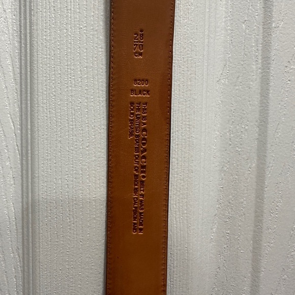 Coach Black and Gold Women's Belt - Picture 5 of 6